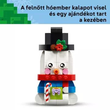 LEGO® Iconic Hóemberes karácsonyi díszek 40812 - . kép