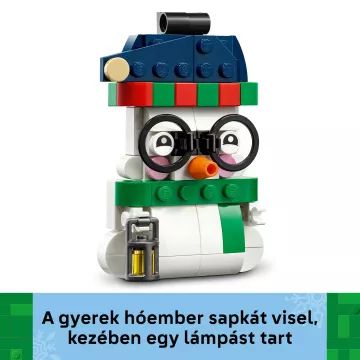 Decorațiuni de Crăciun LEGO® Iconic cu om de zăpadă 40812 - .foto