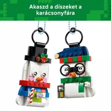 LEGO® Iconic Hóemberes karácsonyi díszek 40812 - . kép