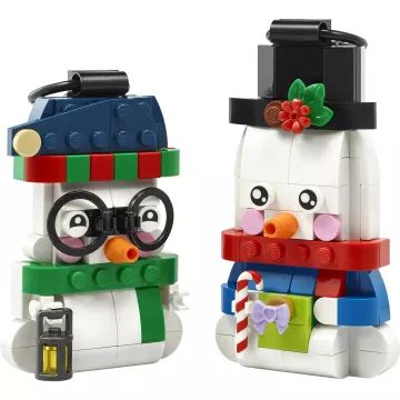 Decorațiuni de Crăciun LEGO® Iconic cu om de zăpadă 40812 - .foto