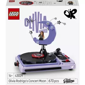 LEGO® Editions Music Decorul de scenă cu motiv de lună Olivia Rodrigo 43029 - .foto
