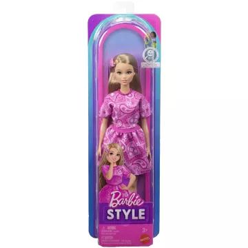 Barbie: Fashionistas Amiche alla Moda, bambola elegante con abito nero - .immagine
