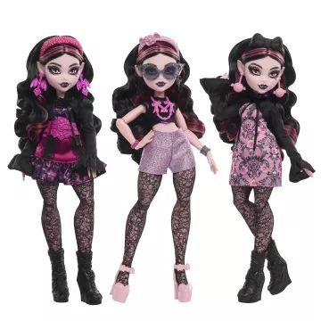 Monster High: Rémtrendi Öltöző Draculaura babával - . kép