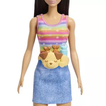 Barbie: Súprava korčuľujúcej venčiteľky psíkov – hnedá bábika - .Obrázok