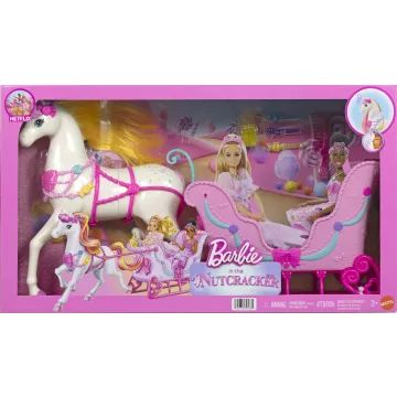 Barbie: Luskáčik – Sánkarská súprava so snežným kočom a koňom - .Obrázok
