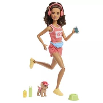 Barbie: Futó Barbie - Baba Kiegészítőkkel - . kép