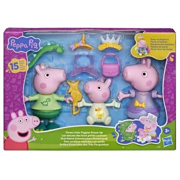 Peppa Purcelușa: Set de joacă cu îmbrăcat cei trei purceluși - .foto