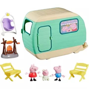 Peppa Purceluș: Set de joacă cu rulotă „Cei trei purceluși” - .foto