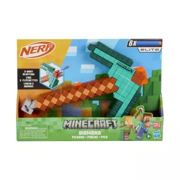 Nerf Minecraft Gyémántcsákányos szivacslövőfegyver - . kép