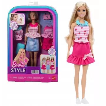 Barbie: Păpușă Barbie ușor de îmbrăcat și coafat, cu accesorii - .foto