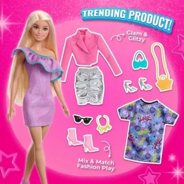 Barbie: Barbie cu haine la modă și accesorii - .foto