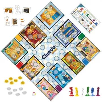Joc de societate Cluedo Junior AMBALAJ DETERIORAT - în limba maghiară - .foto