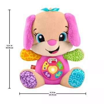 Fisher-Price: Râzi și Crești! - Cățelușa interactivă, noua versiune, AMBALAJ DETERIORAT - în limba maghiară - .foto