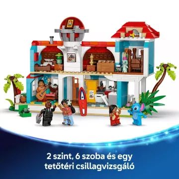 LEGO DISNEY CL.: Lilo ás Stitch tengerparti 43268 CSOMAGOLÁSSÉRÜLT - . kép