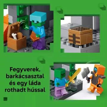 Lego Minecraft: Temnița cu zombi 21587 AMBALAJ DETERIORAT - .foto
