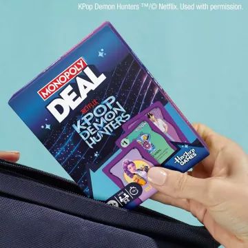 Monopoly Deal K‑POP Demon Hunters joc de cărți - .foto