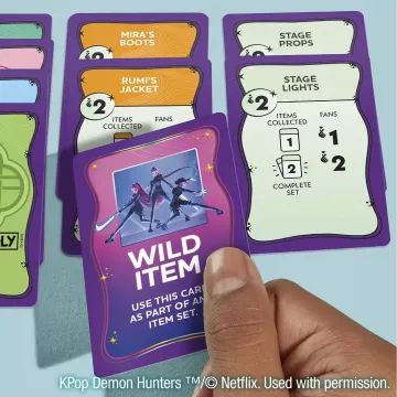 Monopoly Deal K-POP Demon Hunters kártyajáték - . kép