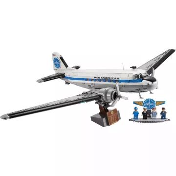 LEGO Icons: avion de pasageri Douglas DC-3 PAN AM 11378 AMBALAJ DETERIORAT - .foto