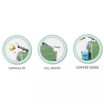 Mini set de cafetieră multifuncțională cu comandă – AMBALAJ DETERIORAT - .foto