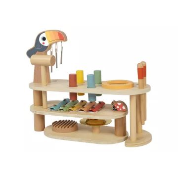 Tooky Toy: Összecsukható zenei stúdió fából - . kép