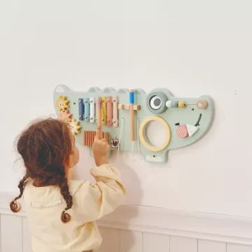 Tooky Toy: Dřevěná krokodýlí aktivní deska - .obrázek