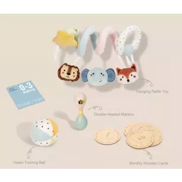 Tooky Toy: Set de jucării din pluș pentru bebeluși 0–3 luni - .foto