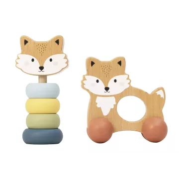 Tooky Toy: Set de jucării de pluș pentru bebeluși 10-12 luni - .foto