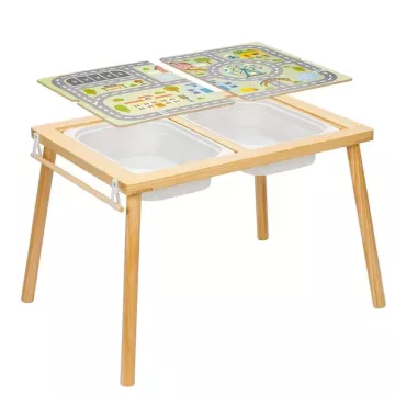Tooky Toy: puidust mitmeotstarbeline sensoorne lastelaud - .pilt