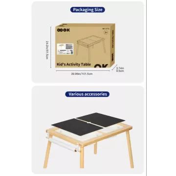 Tooky Toy: Houten sensorische multifunctionele kindertafel - .afbeelding