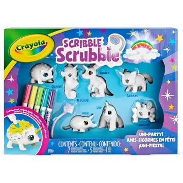 Crayola Scribble Scrubbie: Kimosható állatkák - Unikornis figurák - . kép
