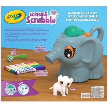 Crayola Scribble Scrubbie: Kimosható állatkák - Színkavalkád játékkészlet - . kép