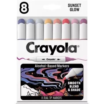 Crayola: Art Markers - Naplemente színű filctollkészlet, 8 db-os - . kép