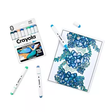 Crayola: Art Markers - Homok és tenger színű filctollkészlet, 8 db-os - . kép