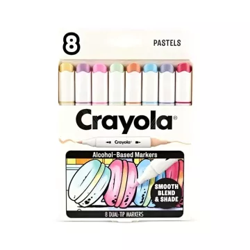 Crayola: Markere de artă - Set de carioci pastel, 8 buc. - .foto