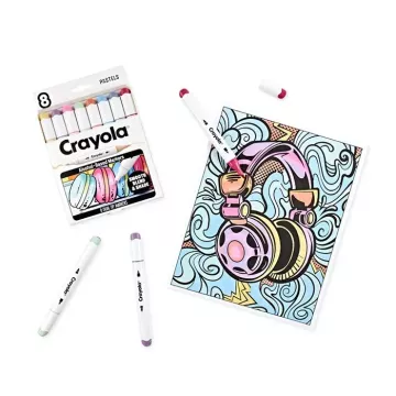 Crayola: Markere de artă - Set de carioci pastel, 8 buc. - .foto