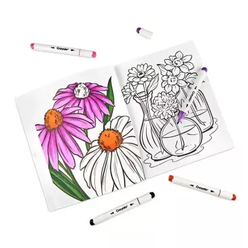 Crayola: Carte de colorat pentru adulți – Magia florilor - .foto