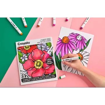 Crayola: Carte de colorat pentru adulți – Magia florilor - .foto