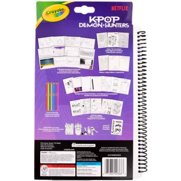 Crayola: Color & Sketch - Demonii vânătorilor K-Pop, caiet creativ - .foto