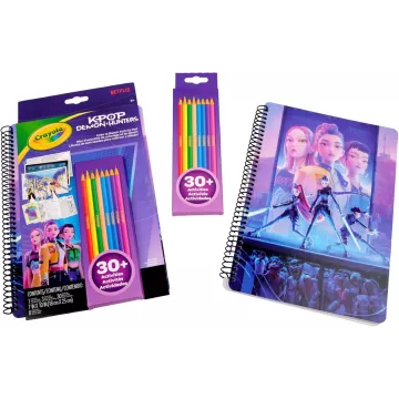 Crayola: Color & Sketch - Demonii vânătorilor K-Pop, caiet creativ - .foto