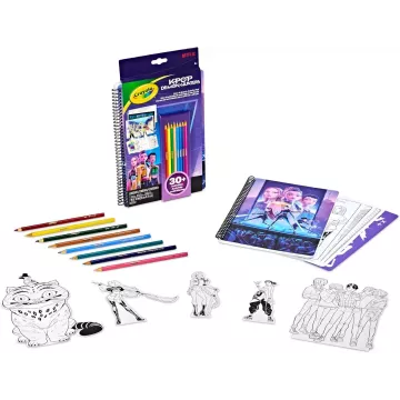Crayola: Color & Sketch - Demonii vânătorilor K-Pop, caiet creativ - .foto