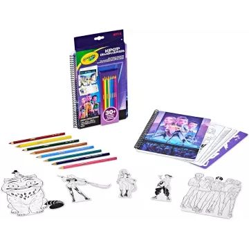 Crayola: Color & Sketch - K-Pop Demon Hunters kreatív foglalkoztatófüzet - . kép