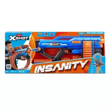 ZURU X-Shot Insanity: Mad Mega Barrel (Óriás forgótáras) szivacslövő fegyver 72 lövedékkel - 1. Sz. - . kép