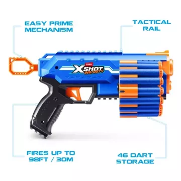 ZURU X-Shot Insanity: pistol cu bureți Manic, 24 proiectile – Seria 1 - .foto