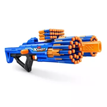 ZURU X-Shot Insanity: Berzerko, pistol cu tambur de 8 focuri, cu bureți, 48 proiectile - Nr. 1 - .foto