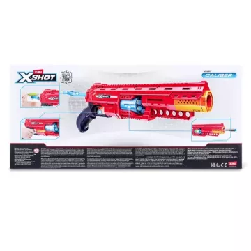 ZURU X-Shot Excel: Caliber, armă cu tambur pentru proiectile din spumă, 16 gloanțe – seria 1 - .foto