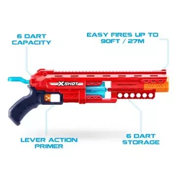 ZURU X-Shot Excel: Caliber forgótáras szivacslövő fegyver 16 db lövedékkel - 1. széria - . kép