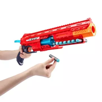 ZURU X-Shot Excel: Caliber, armă cu tambur pentru proiectile din spumă, 16 gloanțe – seria 1 - .foto