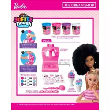 Cra-Z-Art: Set Barbie pentru înghețată din plastilină – AMBALAJ DETERIORAT - .foto