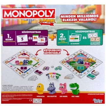 Monopoly Junior – AMBALAJ DETERIORAT - în limba maghiară - .foto