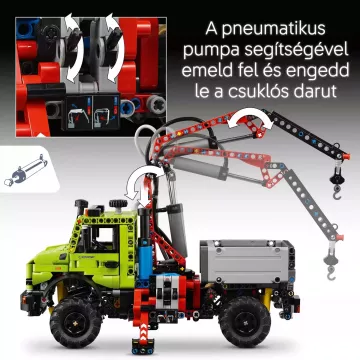LEGO® Technic Mercedes-Benz Unimog U 5023 daruval 42242 -CSOMAGOLÁSSÉRÜLT - . kép